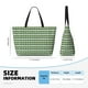 thumbnail image 4 of Fotbe Light Green Squares Bolsa de Viaje para Playa - Resistente al Agua, Bolsa Tote de Gran Capacidad y Ligera con 7 Bolsillos para Mujeres y Hombres, 4 of 7