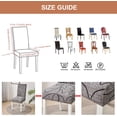 thumbnail image 4 of Dining Chair Covers Set of 4 Stretch Spandex Dining Room Chair Covers Parsons Chair Slipcovers Dining Chair Protector Anti-dust Chair Seat Protector for Dining Room Hotel, Kitchen, Party, 4 of 6