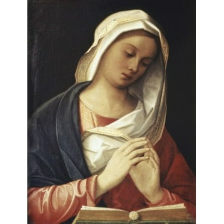 Posterazzi Madonna in Prayer 16th C Artist Unknown Canvas Art - (24 x 36)