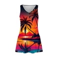 thumbnail image 4 of MKLEKYY Trajes De Baño Mujer Short Womens Summer Dresses 2024 Loose V Neck Sleeveless Swimsuit Coverup With Pockets Floral/Plain/Eyelet, 4 of 5