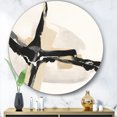 thumbnail image 2 of Designart 'Creamy Tan Form II' Art Mural Cercle en Métal - Disque de 36, 2 of 5