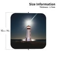 thumbnail image 3 of Kll Square Drink Coasters Set Of 4,Pu Leather Absorbent Coasters Set Decorative Coffee Cup Coasters Housewarming Gift For Home Decor-Peggy'S Cove Lighthouse, 3 of 9
