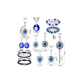 thumbnail image 3 of 11pzs Joyas Mujer Con Collar Y Pulsera Y Aretes De Ojo Turco, 3 of 3