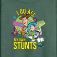 thumbnail image 3 of Toy Story 4 - I Do My Own Stunts Woody And Buzz - Women's Lightweight French Terry Long Sleeve Shirt, 3 of 5