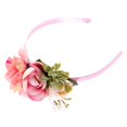 thumbnail image 1 of Diadema Floral Hecha a mano Sunnimix Accesorios para el Cabello Rosa, 1 of 8