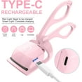 thumbnail image 3 of Heated Eyelash Curlers, Heated Eyelash Curler Electric Eye Lash Curler Long Lasting Curl Rechargeable Lash Curler with 2 Heating Modes Does Not Hurt Eyelash, 3 of 8