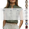 thumbnail image 3 of hotojiny Womens Tops Summer Spring Tunic Dressy Casual Blouses Business V Neck Cute Short Sleeve Shirt Office Wear, 3 of 7