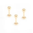 thumbnail image 2 of Labret Monroe Stud Jewelry Pack of 3 Surgical Steel 14G Matte Gold IP Coated, 2 of 2