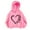 #01 Pink, variant on Cute Hoodies for Girls Heart Prints Oversized Pocket Drawstring Hooded Sweatshirt Fall Winter Hoodie Casual Wear 3-12 Years (#02 Orange, 5T)