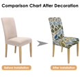 thumbnail image 7 of Chair Covers for Dining Room Set of 4, Stretch Washable Polyester Kitchen Slipcovers Featuring Rustic, Boho Chic, Nordic Style, Tribal Style, Artistic Patterns with Removable Protector, 7 of 7