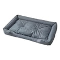 thumbnail image 2 of Cama Oxford para perros, tapete impermeable para jaula de cachorro, para otoño e invierno, para interiores, para gatos, cachorros, caniches, gatitos y gris, 2 of 10