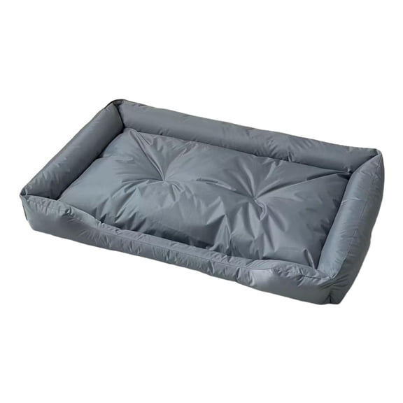 Cama Oxford para perros, colchón para dormir para mascotas, impermeable, para invierno, nido para gatos y mascotas gris