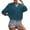 Blue, variant on Cardigan Sweater Ladies Solid Color Button Sweater Knit Cropped Loose Cardigan Women's Cardigans Black