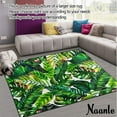 thumbnail image 2 of GZHJMY Palm Leaf Non Slip Area Rug for Living Dinning Room Bedroom Kitchen, 4' x 6'(48 x 72 Inches), Watercolor Tropical Leaf Nursery Rug Floor Carpet Yoga Mat, 2 of 7