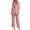 Pink women's 2 piece blazer set a1, variant on Women's 2 Piece V Neck Sleeveless Blazer Set Casual Wide Leg Pants Matching Lounge Outfits Solid Summer Cruise Travel Clothes Airport Style, Pink 2XL