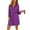 Eggplant, variant on Ekouaer Women‘s Robes Lightweight 3/4 Sleeve Short Knit Bathrobe Soft Knee Length Sleepwear Robes with Pockets