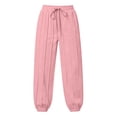 thumbnail image 5 of Womens Sweatpants Solid Color Casual Straight Leg Joggers Elastic Waist Drawstring Pockets Sweatpant Soft and Comfortable, 5 of 7