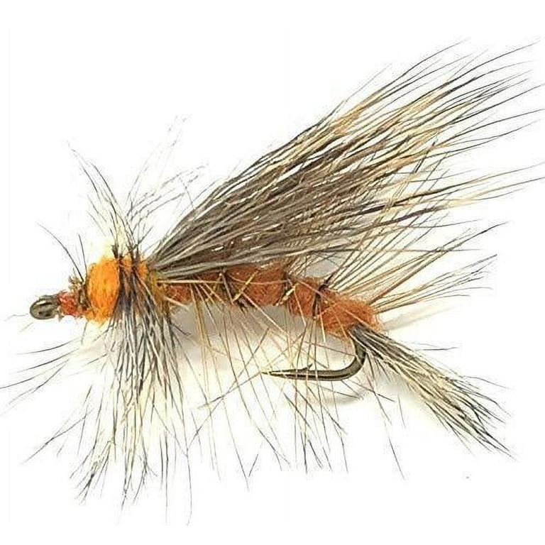 Feeder Creek Fly Fishing Flies for Trout, Adams Dry Fly Pattern, Famous Attractor Pattern, Different, Hand Tied (14)