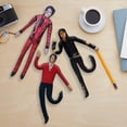 thumbnail image 3 of Michael Poseable Plush Figure Set, Bendable Internal Wire Frame Stuffed Doll, Ugly‑Cute Pillow‑Style Plush Toy, Iconic Stage Look Collectible Gift for MJ Fans,11", 3 of 4