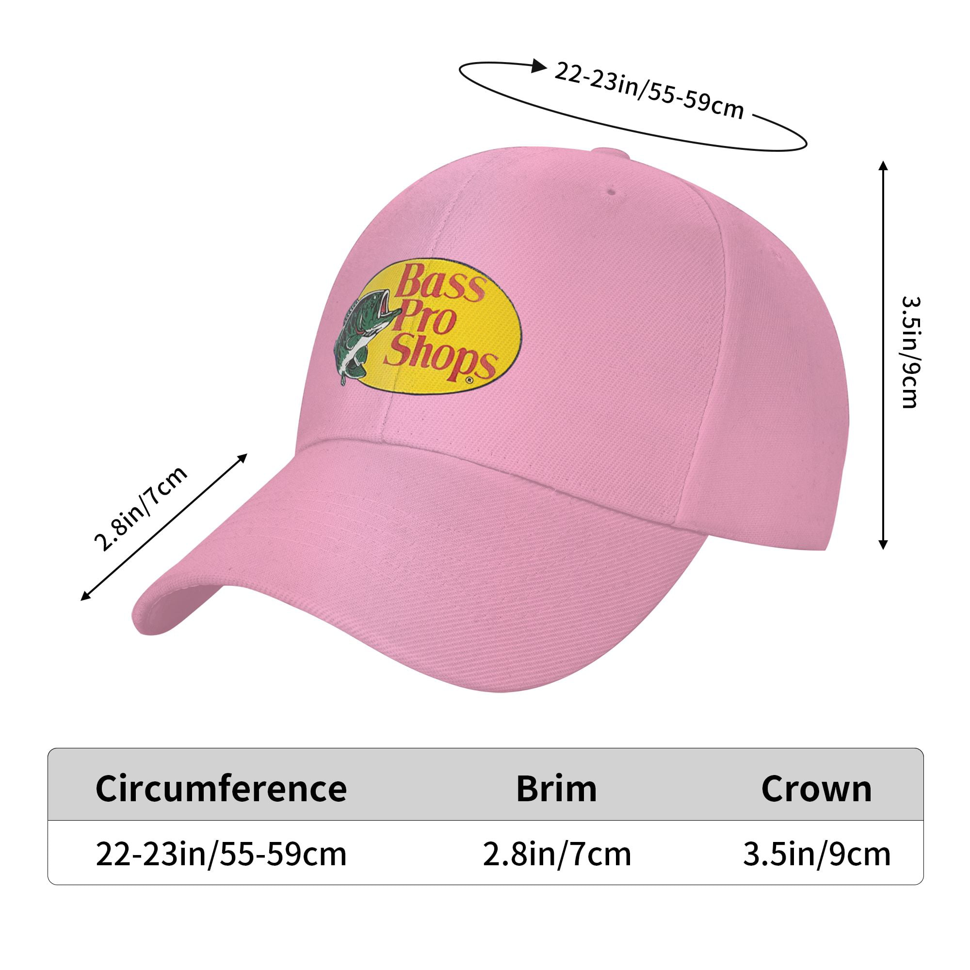 Bass Pro Shop Casquette Pink Adjustable Mesh Baseball Cap for Hat Fishing  Hat Unisex 
