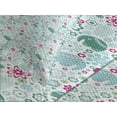 thumbnail image 4 of Ambesonne Animal Quilted Bedspread Set 3 Pcs, Tropical Art, King Size, Sea Green Pale Blue, 4 of 5