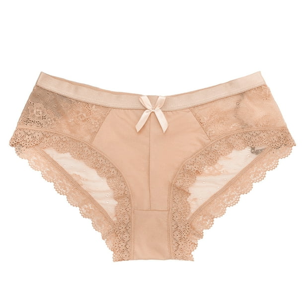 Gibobby Calzones para mujer sexy Bragas de encaje sexy para mujer Bragas de para mujer Ropa interior de encaje(Caqui,M)