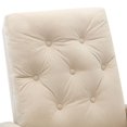 thumbnail image 4 of MAYEERTY Baby Room High Back Rocking Chair Nursery Armchair, Comfortable Rocker Fabric Padded Seat, Geige, 4 of 6