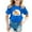 Blue, variant on Short Sleeve Shirts for Girls Carnival Colour Printed T Shirt Top Trendy Girls Summer Clothes Toddler Girl Clothes 6-7 Years Summer Clothes