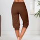 thumbnail image 3 of WILLBEST Pantalones Casuales de Cintura Alta con Cordón y Bolsillos para Mujer: Ideales para Uso Diario. Diseño Elegante para Primavera y Verano. Conjuntos Cómodos y Relajados. Grande, 3 of 5
