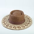 thumbnail image 3 of AJGRHE Classic Panama Sun Hat For Summer Wide Brim Boater Beach Outdoor Travel Coffee One Size, 3 of 4