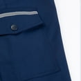thumbnail image 7 of Zekutng Cargo Pants for Men Pleated Partial Elastic Waist Reflective Trim Straight Work Uniform Pants,Sizes S-5XL, 7 of 7