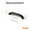 thumbnail image 3 of Goo-Ki 2.5"(64mm) Hole Center Matte Black Kitchen Cabinet Handles, Closet Classic Zinc Alloy Din Cup Cabinet Pulls Dresser Handles for Bedroom, 6 Pack, 3 of 7