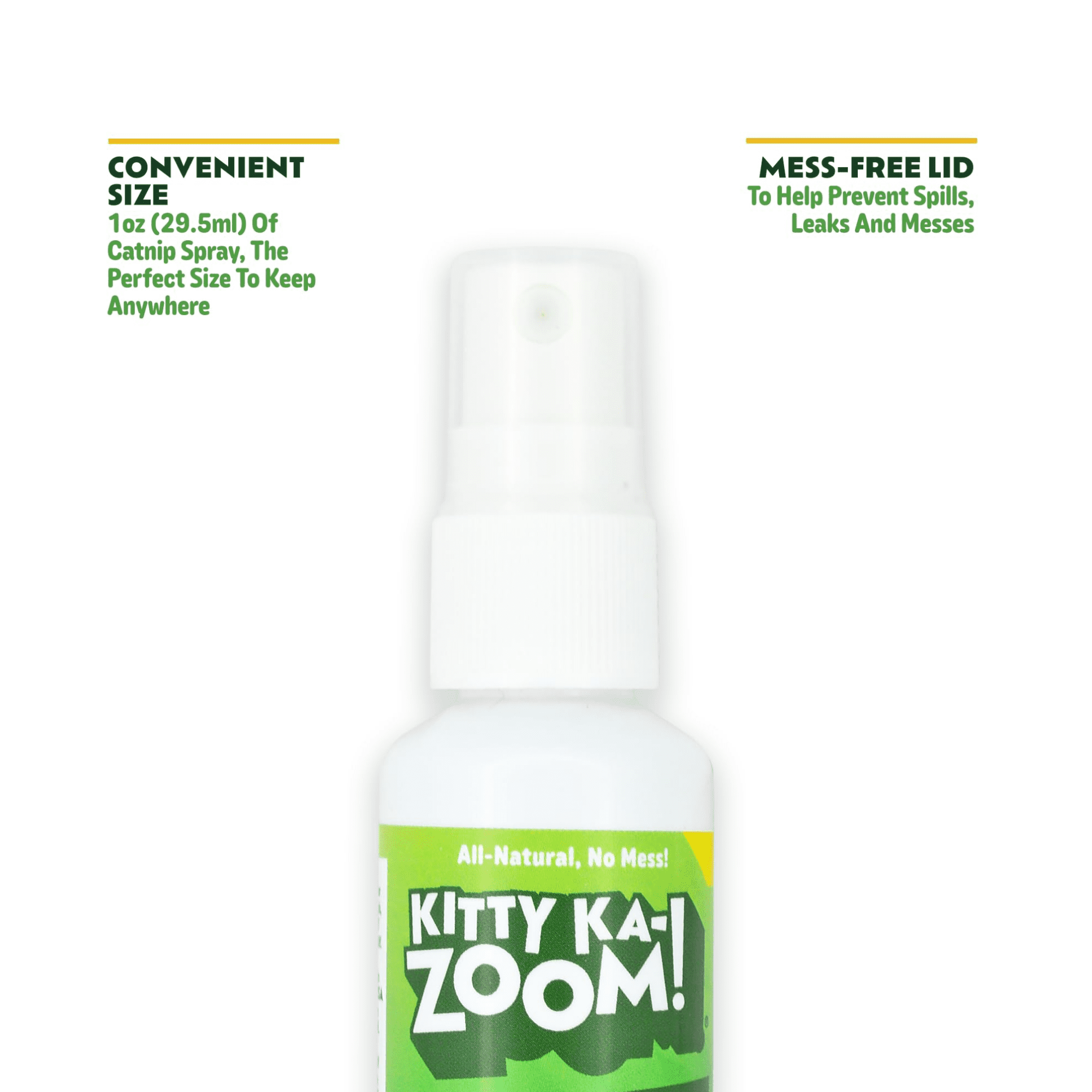 Kitty Ka-Zoom High Potency Catnip Spray for Cats, 1 oz