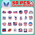 thumbnail image 6 of AYKHKYA 4th of July Sticker, 50 Pcs Patriotic American Independence Day Stickers for Teens Adults, Cars Water Bottles Trucks Laptop Scrapbook Phone Skateboard Bike Luggage Bumper Stickers, 6 of 9