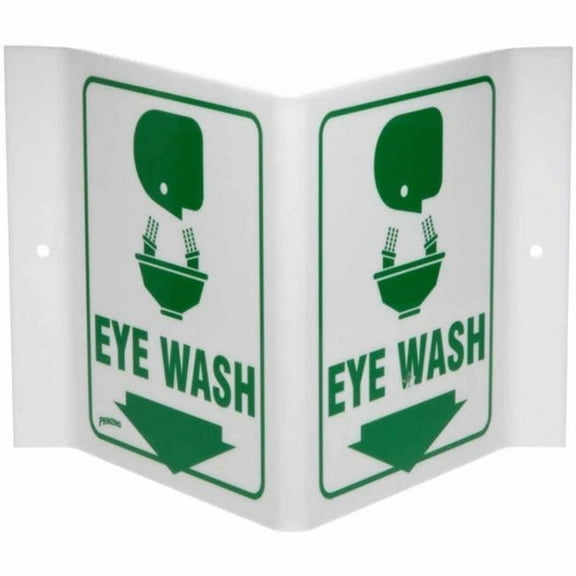 Brady 262-49371 Prinzing V Sign Eye Wash
