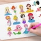 thumbnail image 3 of Kit de arte con diamantes FONYANE para niños de 4 a 8 años con 24 princesas, 3 of 6