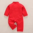 thumbnail image 3 of Elainilye Fashion Newborn Baby Jumpsuit Long Sleeve New Year Tang Suit Romper Jumpsuit Sets Sizes Newborn-24M, 3 of 8