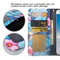thumbnail image 3 of LG Fortune 2, LG Zone 4, LG Rebel 3 Case, Magnetic Leather Wallet Kickstand Case Cover with Card Slots - Blue Butterfly, 3 of 4