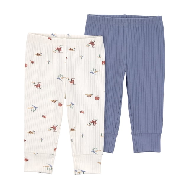 Set Pant Carter's Child of Mine para Niño Estampado Vaqueros Multicolor Talla 3-6 M 2 Piezas