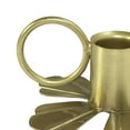 thumbnail image 5 of My Texas House Gold Petal Metal Taper Candle Holder with Handle, 1.5", 5 of 5