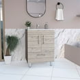 thumbnail image 3 of FM FURNITURE Otello Engineered Wood Single Bathroom Vanity in Gray, 3 of 7