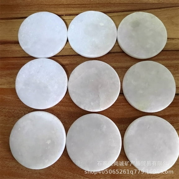 8pcs Diy Flat Stones For Painting Smooth Stones Round Flat Stones Paintable Stones Unfinished Stone Diy Painting Supplies