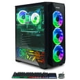 thumbnail image 2 of Gaming PC AQVIN ZForce Desktop Computer Tower Intel Core i7, 32GB DDR4 RAM, 1TB SSD Storage, 24-inch Curved Gaming Monitor, Geforce GTX 1650 4GB GDDR5, Windows 10 Pro RGB Keyboard and Mouse WiFi, 2 of 3