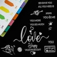 thumbnail image 5 of Happy Valentine's Day Silicone Clear Stamps with Love Pattern for Card Making DIY Scrapbooking Photo Album Decorative Paper Craft 6.3x4.4 Inches DIY Making, 5 of 8