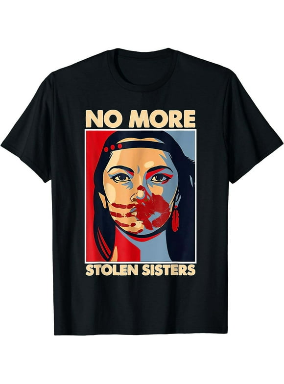 No More Stolen Sisters Native Americans Honor Awareness T-Shirt Black Large