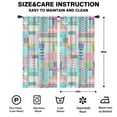 thumbnail image 2 of Blackout Kids Curtains,Multicolor Cartoon Geometric and Striped Pattern Childrens Insulated Curtains Set Of 2,Bedroom Essentials,Toddler Room Decor 42x84in(106x213cm), 2 of 5