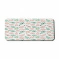 thumbnail image 1 of Fruit Computer Mouse Pad, Pears and Apples on a Plain Background, Rectangle Non-Slip Rubber Mousepad X-Large, 35" x 15" Gaming Size, Blush Seafoam White, by Ambesonne, 1 of 2