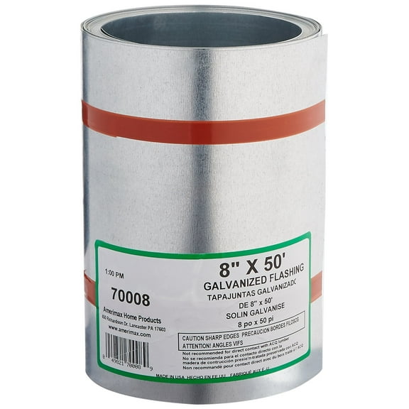 Amerimax Home Products Galvanized Flashing Roll - Galvanized - 8 In. x 50 Ft.