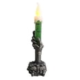 thumbnail image 2 of Halloween Skull Skeletal Hand Holder Candle Light Party Decoration Flame Light, 2 of 5