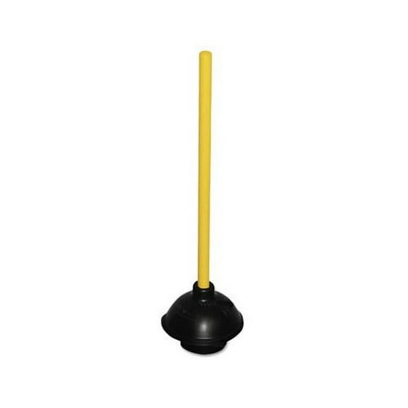 Toilet/Drain Plunger 20" Wood Handle, 6" dia